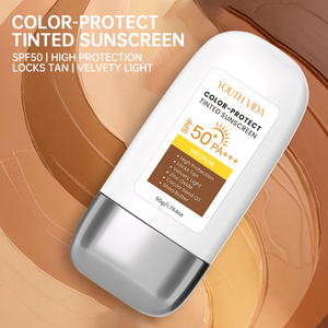 Protector Solar Mineral con Color, Resistente al Agua, con Óxido <span class=keywords><strong>de</strong></span> Zinc, FPS 50, <span class=keywords><strong>para</strong></span> Piel Oscura, Marca Privada, OEM - Product Image 5