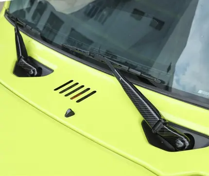 JIMNY-accesorios para parabrisas de coche, escobilla de limpiaparabrisas de ABS, moldura de brazos, cubierta decorativa para Suzuki Jimny JB74 JB64, 2020