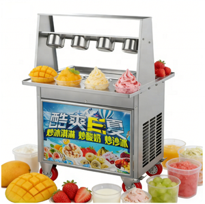 Machine à glace à la crème en acier inoxydable haute performance avec refroidissement par compresseur - Product Image 1
