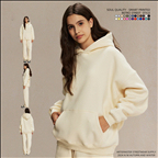 Sudaderas con capucha personalizadas para hombre, chándal con estampado de logotipo, 100% de algodón, de talla grande, unisex, pulóver, sudadera con capucha para hombre - Product Image 6