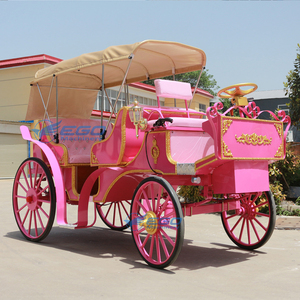 Carruaje Turístico Victoriano para Bodas 2026, Precio de Fábrica, Carruaje de Cenicienta, Carruaje Turístico Rosa, Fresco y Elegante - Product Image 1