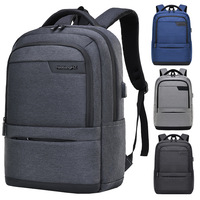 Sac à dos antivol pour ordinateur portable en polyester Oxford imperméable avec logo personnalisé, fermeture éclair et ceinture à coussin d'air USB pour étudiants universitaires (vente en gros)