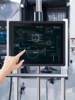 contrôle industriel tout-en-un 12/15/17/19 pouces intégré Celeron J1900 tablette ordinateur moniteur à écran tactile résistif
