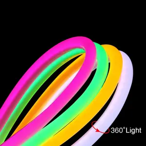 להוסיף כדי CompareShare 360 תואר כתום סגול אמבר UV מותאם אישית חיצוני rgb led ניאון צינור מנורת בעל