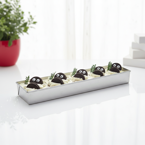 Moldes <span class=keywords><strong>para</strong></span> Pastel Tiramisú de Acero Inoxidable 304, Rectangulares, con Abertura de un Lado, Aptos <span class=keywords><strong>para</strong></span> Alimentos, Reutilizables, Aptos <span class=keywords><strong>para</strong></span> Horno - Product Image 2