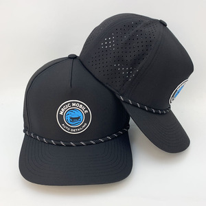 Nón kết chạy bộ nam chất lượng cao, bán buôn, chất liệu cao su, chống thấm nước, 5 tấm, nhanh khô, dây rút, mũ bóng chày tùy chỉnh - Product Image 2