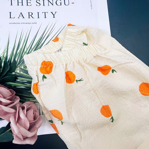 कस्टम पजामा की ग्रीष्मकालीन प्यारी लड़की पजामा लैपल शॉर्ट आस्तीन वाली शॉर्ट्स महिलाओं के लिए सेट - Product Image 5