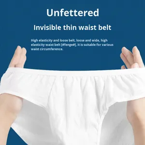 Culottes jetables en coton emballées individuellement pour les femmes hommes usage quotidien sans lavage stérile <span class=keywords><strong>maternité</strong></span> amical en gros - Product Image 2
