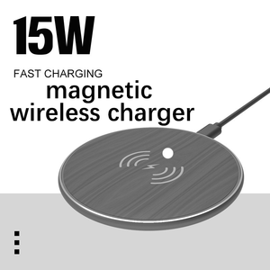 Diseño de gama alta <span class=keywords><strong>Base</strong></span> magnética inalámbrica redonda <span class=keywords><strong>Carga</strong></span> rápida magnética Cargador inalámbrico multicolor de alta calidad de 15W para iPhone - Product Image 4