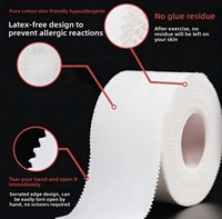 Bande adhésive sportive en polyester-coton de 5 cm x 13,7 m, bord uni, bande rigide pour les entraîneurs de musculation