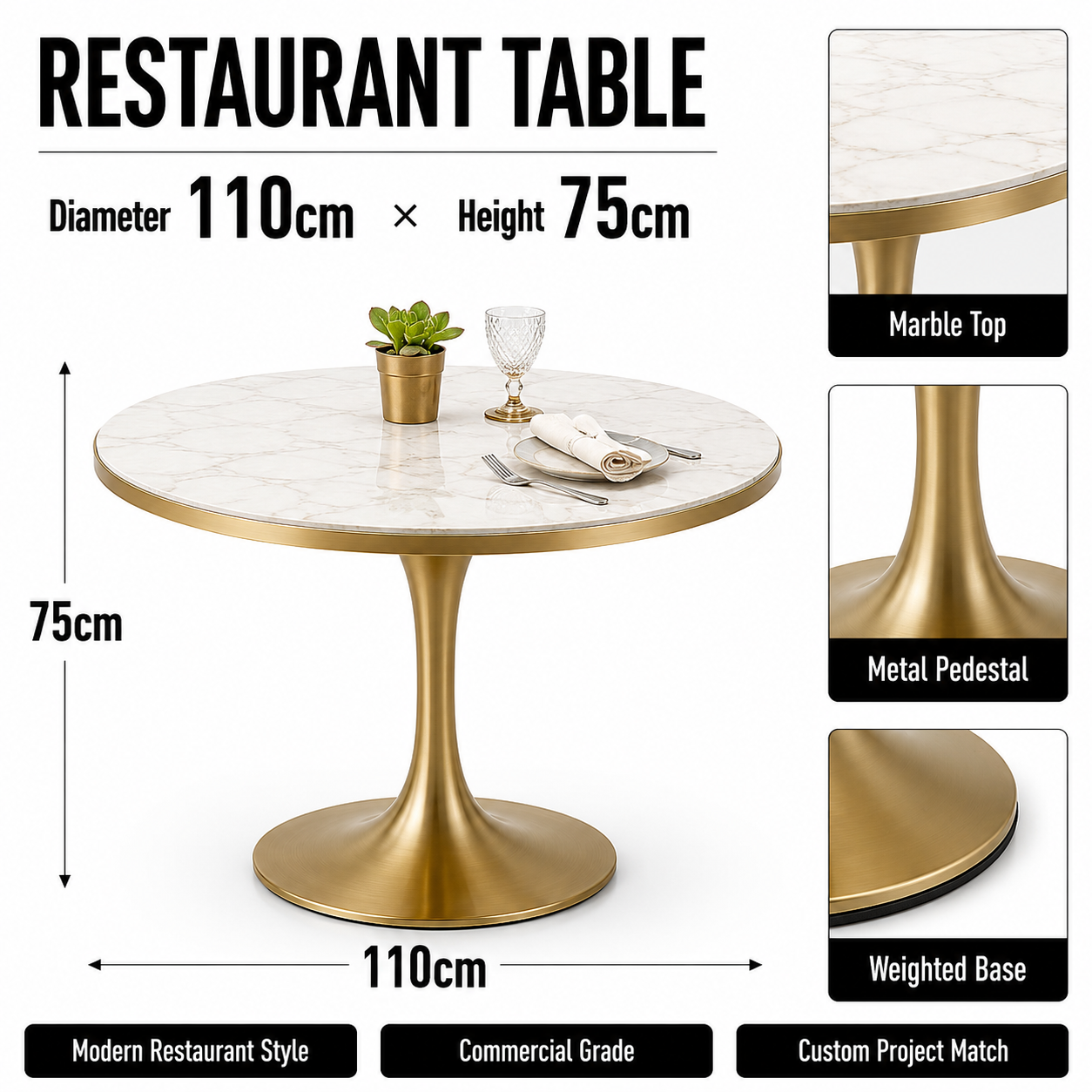 Table longue 120*80CM