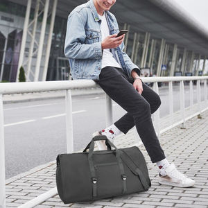 Sacs de voyage personnalisés Sac de sport 65L pour hommes Sacs de <span class=keywords><strong>week</strong></span>-<span class=keywords><strong>end</strong></span> pliables pour femmes et hommes avec bandoulière réglable - Product Image 6