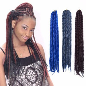Best selling Bulk Hair Extension Synthetic havana mambo twist braid - Product Image 1