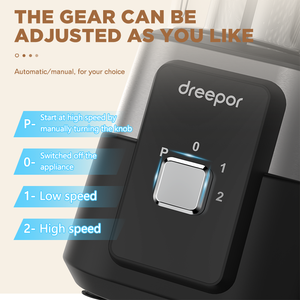 Mixeur <span class=keywords><strong>Blender</strong></span> Dreepor 6 Lames 30000 RPM, Robot Culinaire <span class=keywords><strong>pour</strong></span> Smoothies, Glace Pilée et <span class=keywords><strong>Fruits</strong></span> <span class=keywords><strong>Congelés</strong></span>, Vitesse Réglable - Product Image 4