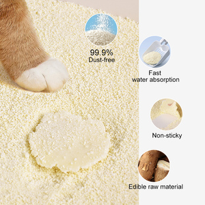 Accesorios granulares para mascotas de yuca Natural de alta calidad, absorbente de polvo, Tofu bajo en polvo, Material de <span class=keywords><strong>arena</strong></span> para <span class=keywords><strong>gatos</strong></span>, amigable para <span class=keywords><strong>gatos</strong></span> - Product Image 3