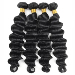 8A Loose deep wave hein crop tops wavy bundles ekliragenuair 20 28 30 38 40 inches 100 percent human hair extensions wig