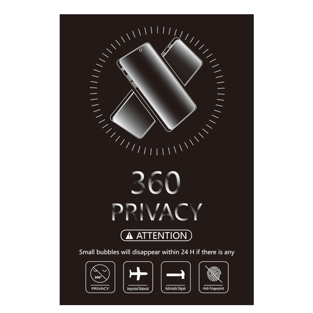 360 Privacy Hydrogel 18X12cm for Mobile Skin Cutting Machine Material Soft Tpu Screen Protector Privacy Film for S24u/ip16