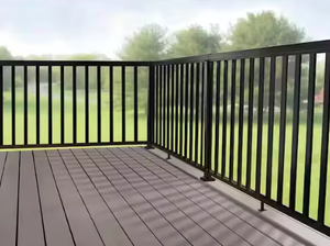 Rampe en aluminium d'extérieur pour balcon, patio, terrasse et escalier avec surface thermolaquée et design personnalisé - Product Image 6