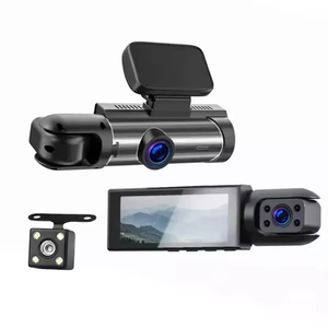 Nueva Cámara de Video para Espejo Retrovisor de Vehículo con Doble Lente <span class=keywords><strong>HD</strong></span> 1080p de 3.16 Pulgadas, Visión Nocturna, Grabación de Video, Cámara para Tablero de Instrumentos Día/Noche - Product Image 1