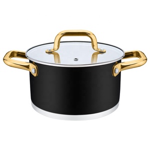 Beyaz ford <span class=keywords><strong>Xylan</strong></span> yapışmaz kaplama ile 24cm düz şekil yapışmaz paslanmaz çelik tencere sote tava FryPan - Product Image 3