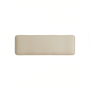 Coussin de banc de jardin en tissu Oxford beige, rectangulaire, rembourrage en fibres creuses, résistant à l'eau, utilisation en extérieur toute saison - Product Image 1