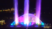 Fuente de agua con luz Led RGB, fuente de agua con programa Multimedia, Control de música, baile, DMX512