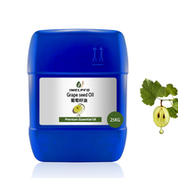 Huile de pépins de raisin biologique pressée à froid, pure et naturelle, base pour tous types de peau, fabrication OEM