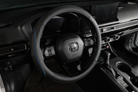 Accessoires de voiture Couvre volant universel avec aiguilles pour Opel BMW Benz Hyundai Kia Ford VW Skoda Sac noir en cuir rouge