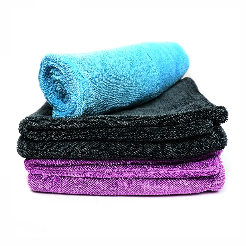 Toalha de alta qualidade, dupla face, micro fibra, torção, lavagem, toalha de carro, absorção, microfibra, lavagem de limpeza, torção, secagem, toalhas