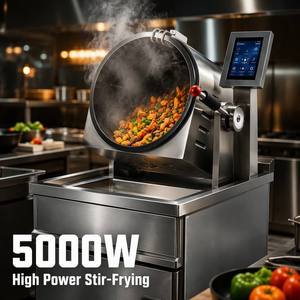Máquina Profesional de Cocina Electromagnética de 5000W con Pantalla Táctil Inteligente de 7 Pulgadas, Robot de Cocina Automático para Restaurante - Product Image 1