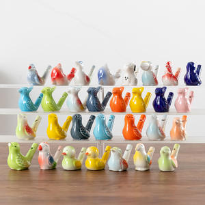 Warbler pájaro silbato pájaro llamada silbato lengua pájaro llamador púrpura arcilla cerámica aves acuáticas silbato para cumpleaños - Product Image 3