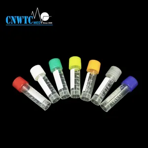 Cryovial 2ml Lab Transparent Micro Tube Serum Vial PCR Test Cryo Tube 1.25ml 1.5ml 1.8ml 2ml 5ml Cryovial Tube Cryotube