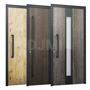 Trung Quốc Hàng Đầu Nhà Máy Hiện Đại Lối Vào Porte Khu Dân Cư Gỗ Rắn Cửa Cho Chính Nhập Phía Trước Rắn Gỗ Pivot Cửa Cho Nhà - Product Image 5