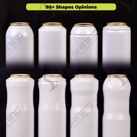 Vente directe d'usine aérosol en aluminium peut 500ml 600ml 1l 74*263mm extincteur 250ml boîtes en métal aérosol suppression des incendies