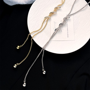 Sweater Chain Rhinestone Snake Pendant Long Necklace For Women Autumn Winter Fashion Jewelry Accessory - Product Image 4