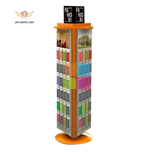 Mingtang Schreibtisch fliesen Desktop-Ständer, <span class=keywords><strong>3</strong></span> Seiten rotierendes Marmor Stein Quarz Probe Display Rack - Product Image 1