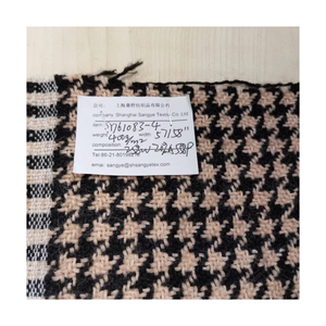 Vải Len 'Mới Mùa Đông Bộ Sưu Tập Len Trắng Acrylic <span class=keywords><strong>Tweed</strong></span> Kiểm Tra Vải Thời Trang Cho Phụ Nữ Cô Gái Áo Khoác Áo Khoác Dệt - Product Image 5