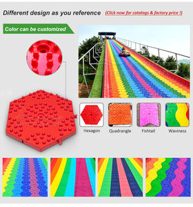耐候户外游乐区激动人心的户外游戏PE材料彩虹滑梯适合全气候 - Product Image 4