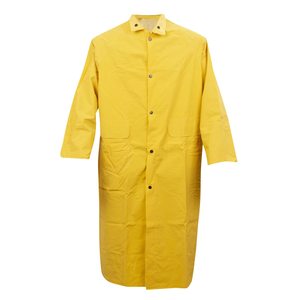 Veste de pluie jaune en PVC polyester de haute qualité, taille XL, classique, imperméable, imprimée, pour adulte, une seule personne. - Product Image 3