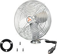 Ventilateur portable 24V 12V de 6 pouces pour voiture et camion, circulation d'air 2024 pour camping-car, bateau, cabine, caravane, fourgonnette 313001