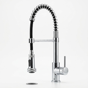 Modern Stainless Steel Chrome Pull Down Kitchen Faucet Commercial Spring Single Handle Hot Cold Water Sink Mixer <strong>Tap</strong> - Product Image 4