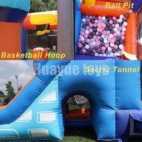 Matériau commercial en PVC 5*3.6*3m maison de rebond gonflable zone de saut parcours d'obstacles maison de rebond pour enfants jeu en plein air