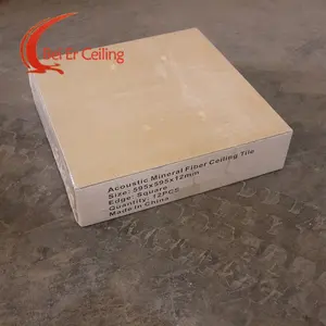 Deckenplatte der Beihua-Fabrik Deckenmaterial für falsche Decken 600 × 1200 Akustik Mineralfaser Deckenfliesen