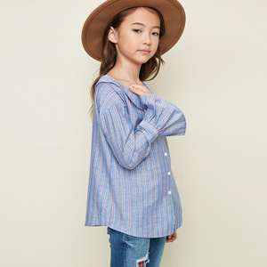 Vêtements pour filles, pantalon simple à manches longues à volants, nouveau style, chemises décontractées - Product Image 2