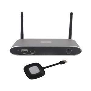 BYOM 4K Hệ Thống Trình Bày Không Dây Multiviewer Màn Hình Kép Airplay Miracast Người Gửi <span class=keywords><strong>Video</strong></span> Dongle Transmitter Receiver <span class=keywords><strong>Switcher</strong></span> - Product Image 5