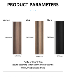 Eco rovere MDF 600 parete di legno * 600mm rivestimento a lamelle <span class=keywords><strong>pannelli</strong></span> acustici fonoassorbente autoadesivo <span class=keywords><strong>per</strong></span> parete e decorazione del soffitto - Product Image 2