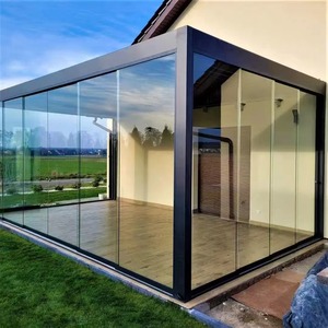Pergola regolabile in <span class=keywords><strong>alluminio</strong></span> con <span class=keywords><strong>tettoia</strong></span> parasole <span class=keywords><strong>e</strong></span> tetto motorizzato per giardino portico con persiane o porte in <span class=keywords><strong>vetro</strong></span> padiglione - Product Image 1