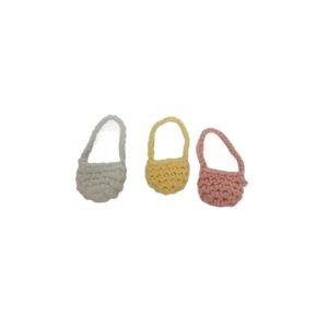 Mini Crochet Bags For Hello Kitty <b>Doll</b> <b>Accessories</b> Plush Toy Keychain Charms Multicolor Handmade Yarn Bag Set - Product Image 5