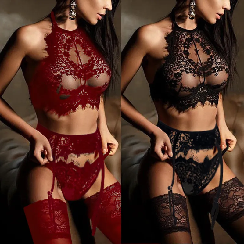 Lingerie Sexy Soutien-Gorge Érotique Tongs Jarretières Sexy Vêtements De Nuit Exotique Sous-Vêtements Sexe Costumes