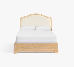 Lit double colonne haut moderne vintage en bois massif, lit de mariage princesse sculpté sur mesure pour chambre principale - Product Image 1